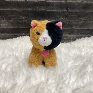 CALICO KITTY SOFT CUDDLY PINK FISH NECK CHARM PLUSH STUFFED ANIMAL TOY